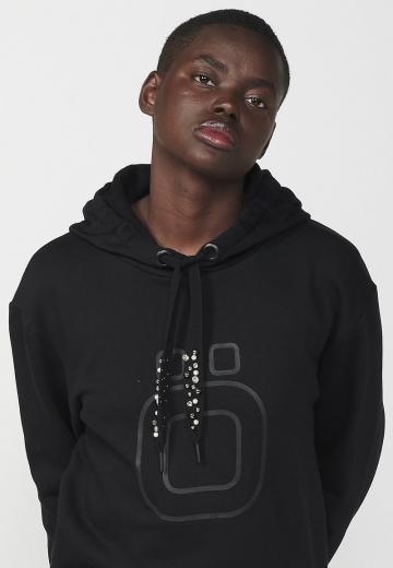 Пуловер с капюшоном