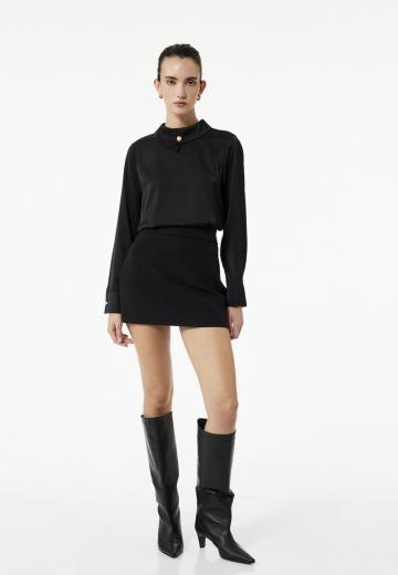 Атласная блузка