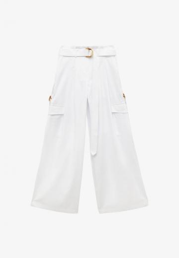 Брюки с накладными карманами