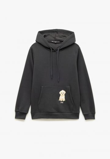 Пуловер с капюшоном