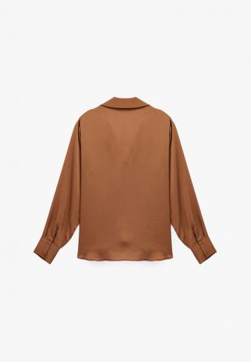 Атласная блузка