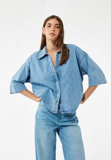 Джинсовая блузка