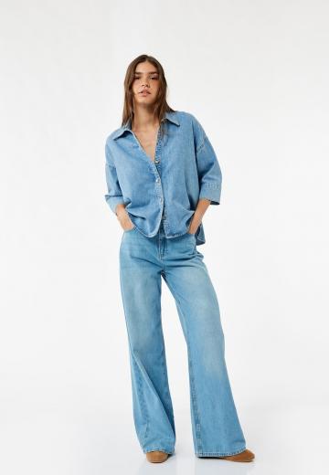 Джинсовая блузка