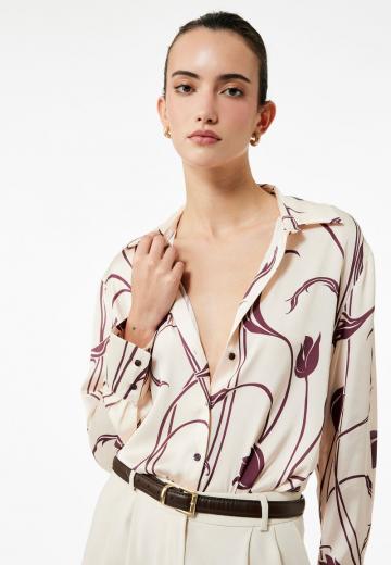 Атласная блузка