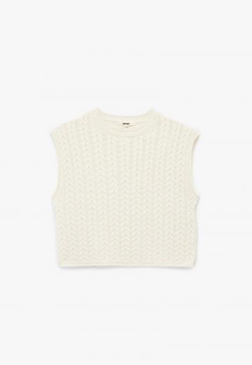 Пуловер без рукавов