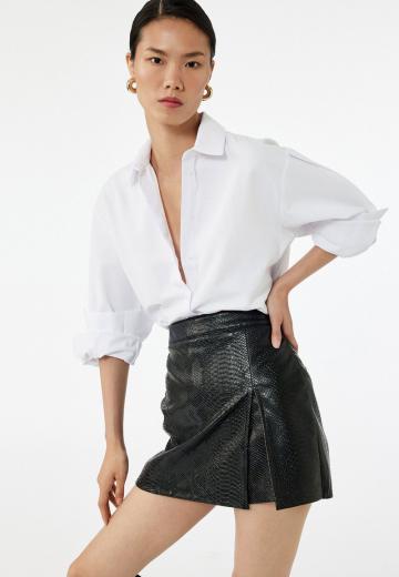 Кожаная юбка