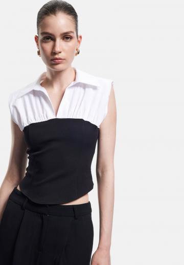 Блузка без рукавов