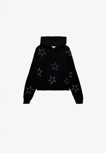 Пуловер с капюшоном