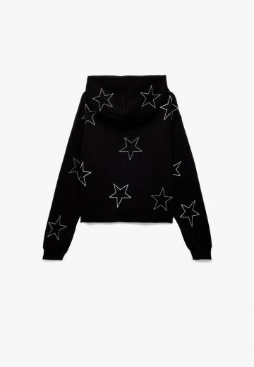 Пуловер с капюшоном