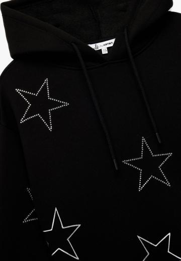 Пуловер с капюшоном