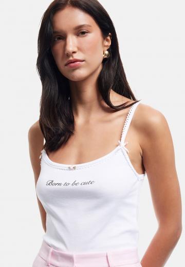 Топ на бретельках