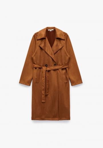 Пальто из искусственной кожи