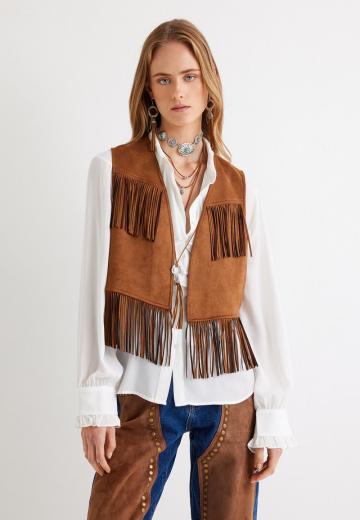 Джинсовая жилетка