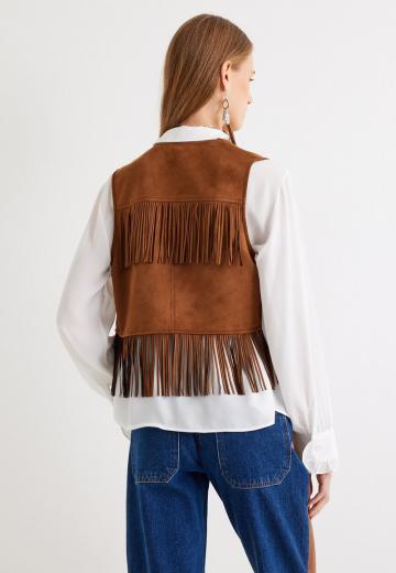 Джинсовая жилетка