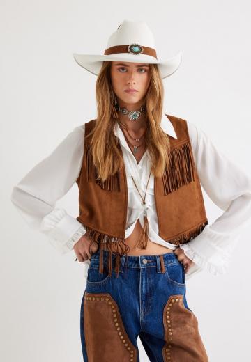 Джинсовая жилетка