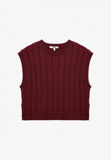 Пуловер без рукавов