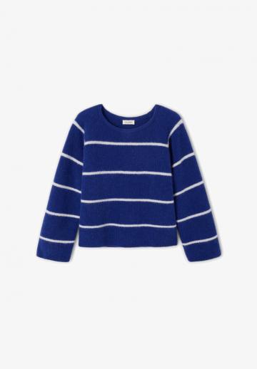 Пуловер в полоску