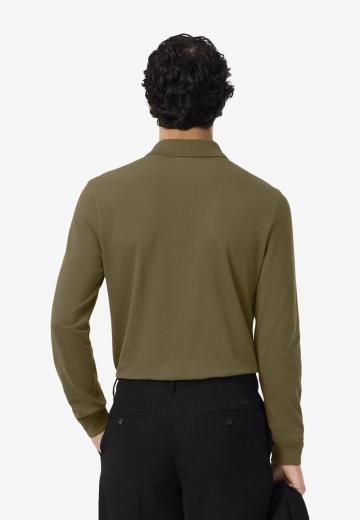 Поло с длинным рукавом