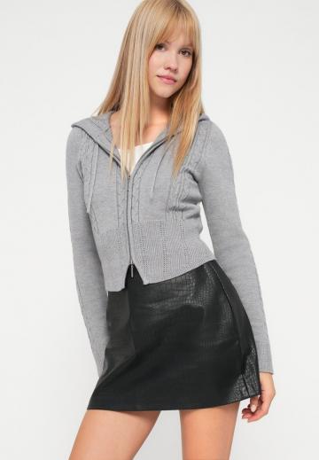 Кожаная юбка