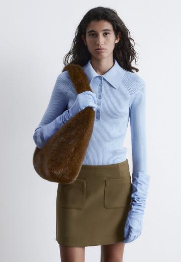 Юбка с накладными карманами