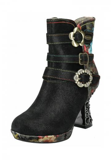 Полусапожки на высоком каблуке