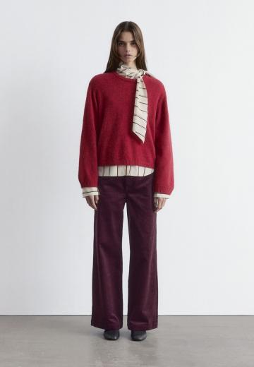 Пуловер в полоску