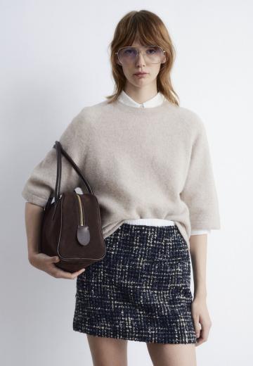 Пуловер с коротким рукавом