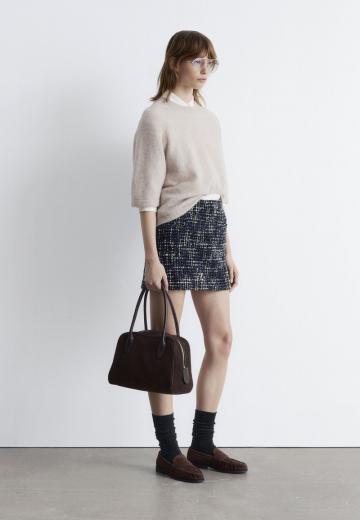 Пуловер с коротким рукавом