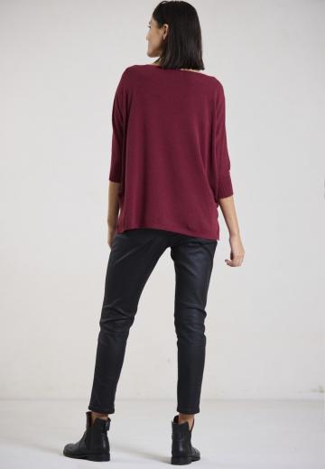 Пуловер с рукавом три четверти