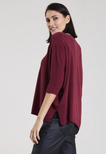 Пуловер с рукавом три четверти