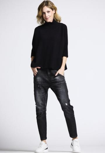 Пуловер с рукавом три четверти