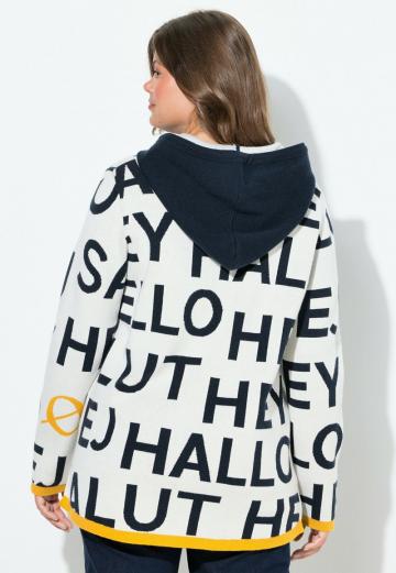 Пуловер с капюшоном