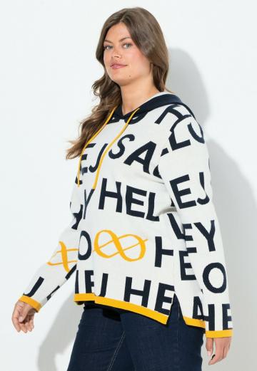 Пуловер с капюшоном