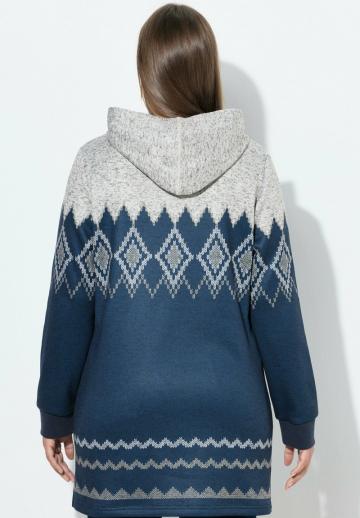 Пуловер с капюшоном