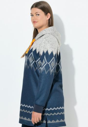 Пуловер с капюшоном