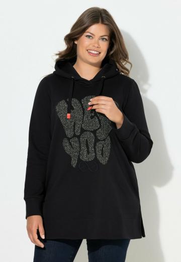 Пуловер с капюшоном