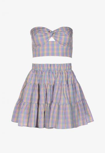 Юбка с воланами