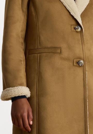 Пальто из искусственной кожи