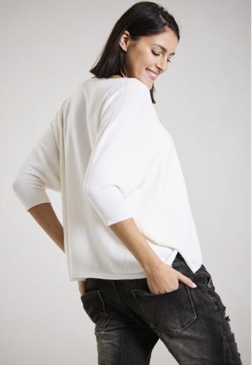 Пуловер с рукавом три четверти