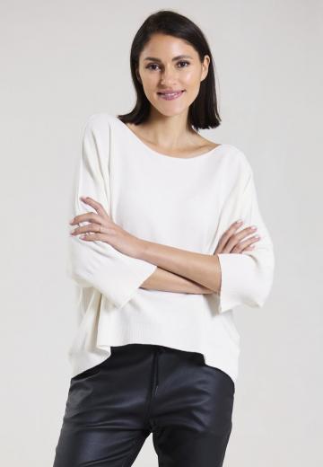 Пуловер с рукавом три четверти