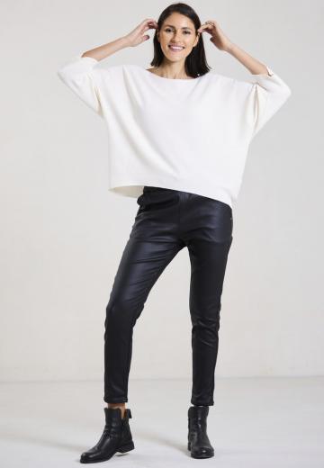 Пуловер с рукавом три четверти