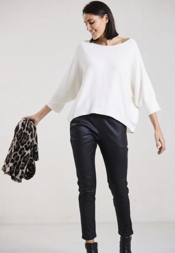 Пуловер с рукавом три четверти