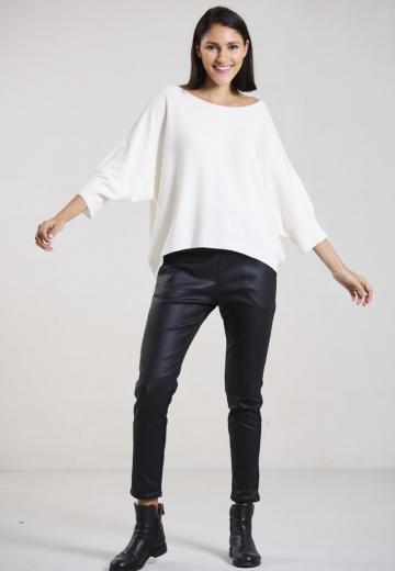 Пуловер с рукавом три четверти