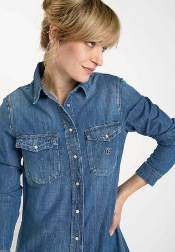 Джинсовое платье