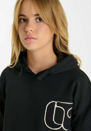 Пуловер с капюшоном