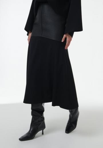 Кожаная юбка