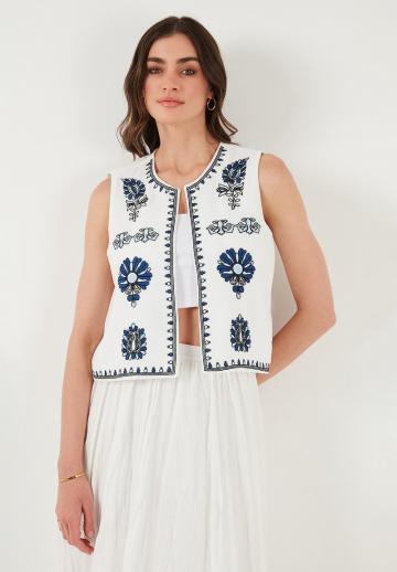 Джинсовая жилетка