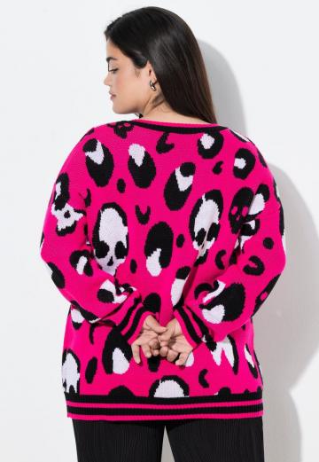 Пуловер с вырезом V