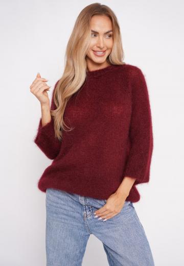 Пуловер с рукавом три четверти