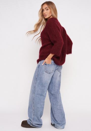 Пуловер с рукавом три четверти